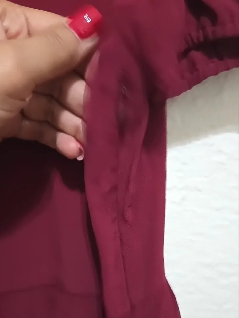NWT J. Crew Burgundy Tie-Front Peplum Top